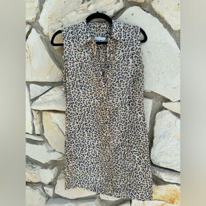 Equipment Femme Lucida Silk Dress Size xsmall Animal Print